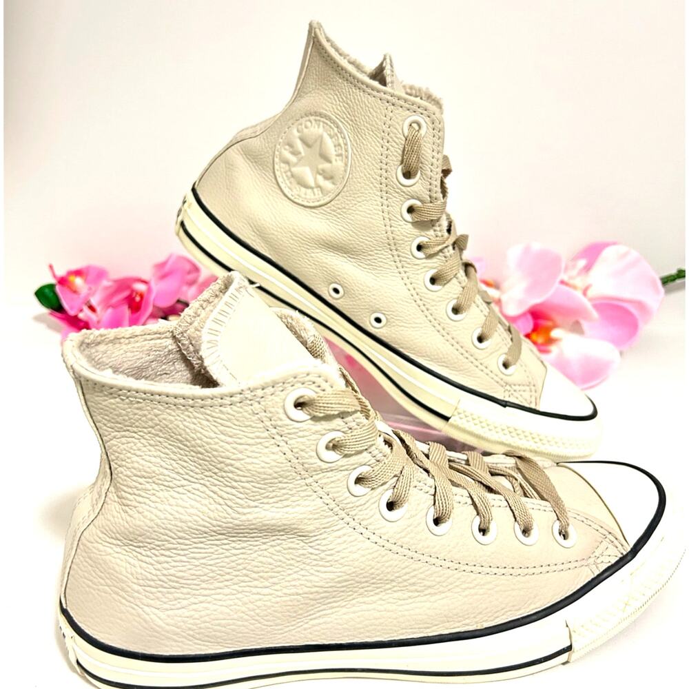 Converse Chuck Taylor Counter Climate Leather High Top Desert Sand W8/M6 EUC